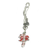 CANDY CANE MOBILE PHONE CHARM