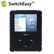 Black SwitchEasy silicone case for the iPod Nano 3G.