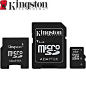 Kingston MicroSDHC Card - 4GB with Adapters