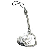 MOBILE PHONE CHARM - TWIN HEARTS OF LOVE