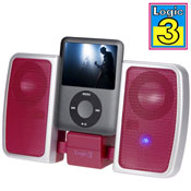 LOGIC 3 - I-STATION TRAVELLER - MAUVE RED