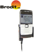 Charge and use your Nokia E71 safely in your vehicle with this Brodit active holder with tilt swivel.