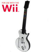 Get a bigger feeling of realism with the Wii Guitar, ideal for any music/guitar here games on the Wii.