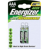 ENERGIZER AAA 850 MAH RECHARGEABLE BATTERIES - 2 PACK