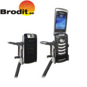 Charge and use your BlackBerry Pearl safely in your vehicle with this Brodit active holder with tilt swivel.