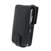 BlackBerry Storm2 / Storm Leather Flip Case - Black