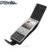 Stylish Leather Flip Case from PDair for the Sony Ericsson W705.