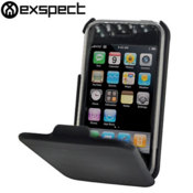 Exspect iPhone 3GS / 3G Front Flip Leather Case - Black