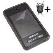 FlexiShield Plus Skin For The Samsung F480 Tocco - Black