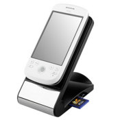 NON SLIP HOLDER WITH CARD READER + CHARGER - BLACK