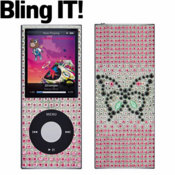 Brighten up your phone with the Bling IT! iPod Nano 4G kit.