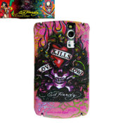 Ed Hardy Tattoo Backplate For BlackBerry 8310 '' Love Kills Slowly '' - Pink