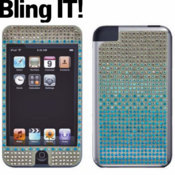 Bling It Jewel Pack For iPod Touch 2G -  Gradation Blue