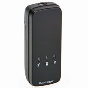 The GPS data logger records track data from the received GPS signal.