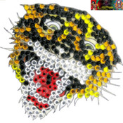 Ed Hardy Icing Rhinestone Mini Sticker "Tiger"