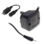 Nokia 2mm to Micro USB Charger Adapter + Nokia AC-3X Mains Charger