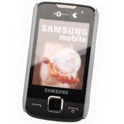 Samsung S5600 / Blade Rubberized Hard Back Cover - White