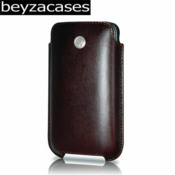 Beyza SlimLine Leather Pouch Case - iPhone 3GS / 3G - Brown