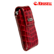 Krusell Vinga Croco Pouch - Medium - Red