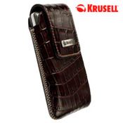 Krusell Vinga Croco Pouch - Medium - Brown