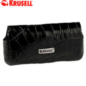 Krusell Croco Hector Leather Case - Medium - Black