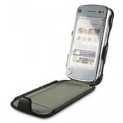 Nokia N97 Alu-Leather Case - Black