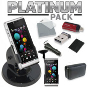 The Platinum Pack contains everything you need for your Sony Ericsson Satio in one convenient pack.