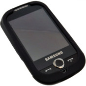 Silicone Case for Samsung Genio Touch - Black