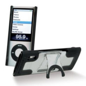 Scosche kickBACK Hybrid Case For iPod Nano 5G - Clear On Black