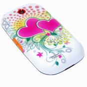 Samsung Genio Touch Back Cover - Funky Hearts