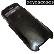 Beyza SlimLine Vertical Leather Case - T-Mobile Pulse - Black