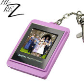 Hi-Rez Digital Photo Frame Key Chain - Pink