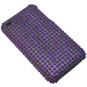 iPhone 3GS / 3G Diamante Hard Back Cover - Purple