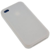 Silicone Case For iPhone 4 - White