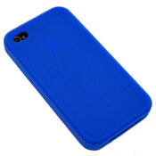 Silicone Case For iPhone 4 - Blue