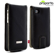 Proporta Alu-Leather Case For iPhone 4S / iPhone 4 - Black