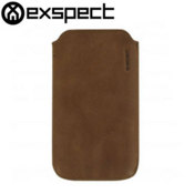 Exspect Luxury Suede Slip Case For iPhone 4 - Brown