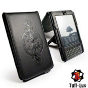 Tuff-Luv Apocalypse Series Leather Case Cover - Amazon Kindle Keyboard - Black