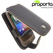 HTC Wildfire Alu-Leather Case - Black