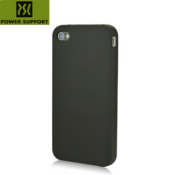 Power Support Silicone Jacket for iPhone 4 - Black