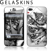 GelaSkins Protective Skin for iPhone 4S / 4 - Royal Flush