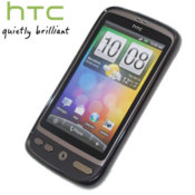 Official HTC Desire TP C520 TPU Skin - Smokey Black