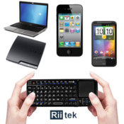 Rii Mini Bluetooth Keyboard with Mouse and Laser Pointer