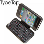 TypeTop Swivel Mini Bluetooth Keyboard for iPhone 4 - AZERTY