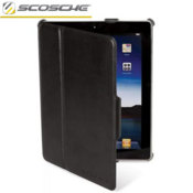 Scosche folio P2 folIO Case for iPad 2  - Black Leather
