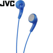 JVC Gumy Colour Cord Headphones - Peppermint Blue