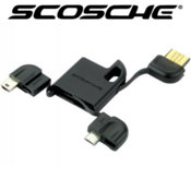 Scosche flipSYNC Keychain Charge and Sync cable - Micro and Mini USB