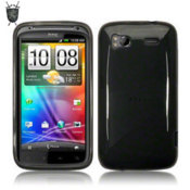 Flexishield Skin for HTC Sensation / Sensation XE - Transparent Black