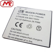 Mugen LG Optimus 2X / 3D Extended Battery  - 1700mAh