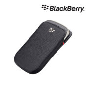 BlackBerry Bold 9900 Leather Pocket - Black - ACC-38857-201